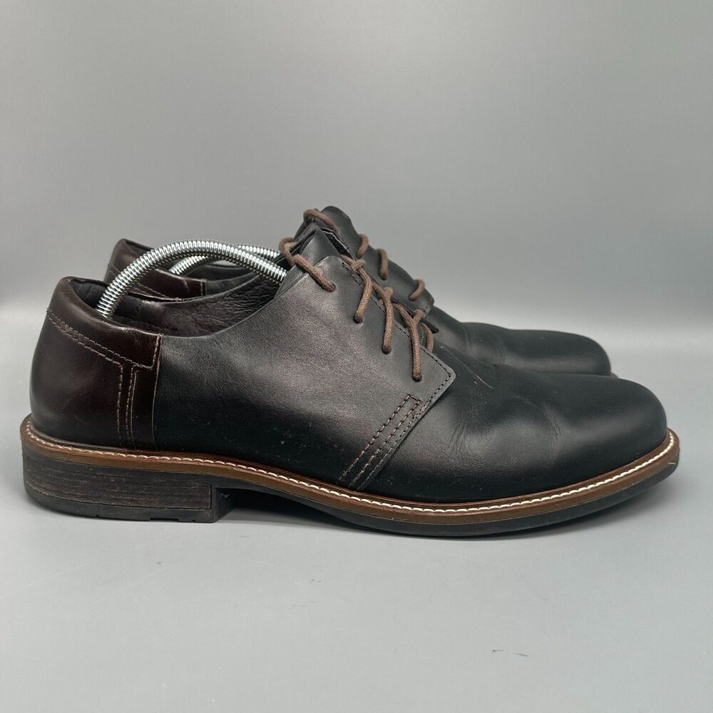 Noat Chief Oxford Mens 13 Black Walnut Leather Dress Shoe Lace-Up Casual Comfort